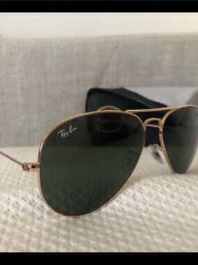 Ray-Ban 3025 Green Aviator Sunglasses 58mm